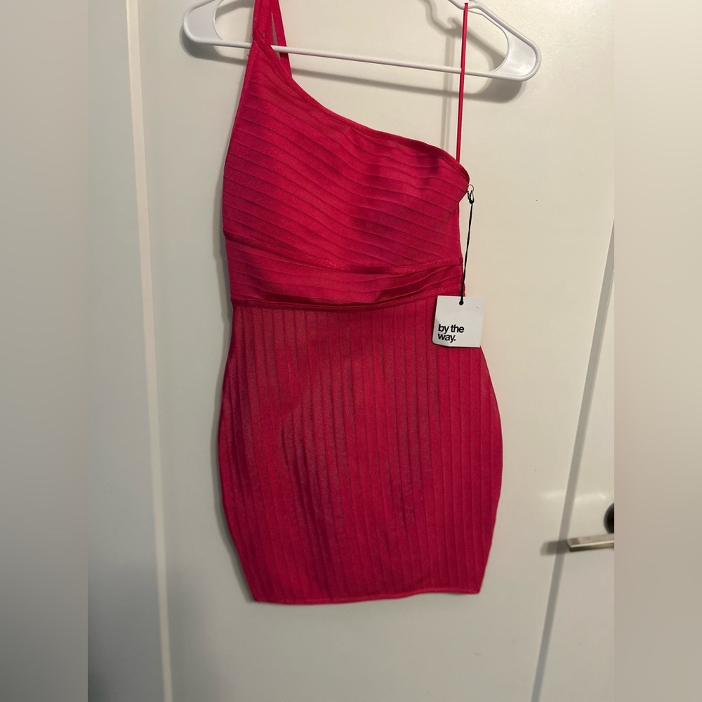 NWT by the way by Superdown Krystal Asymmetrical Mini Dress - Picture 2 of 10